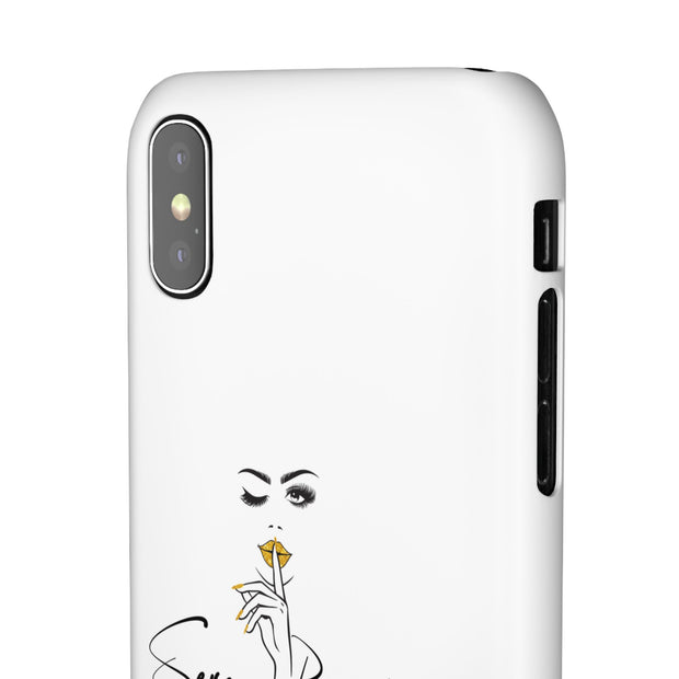 Serene Bombshell Phone Case, Chic Snap Case, Stylish Phone Cover