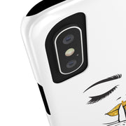 Serene Bombshell Slim Phone Cases with Stylish Illustration