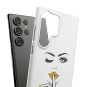 Serene Bombshell Phone Case, Chic Snap Case, Stylish Phone Cover