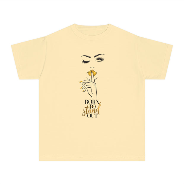 Stylish Youth Tee - Born To Stand Out Graphic T-Shirt for Trendy Kids