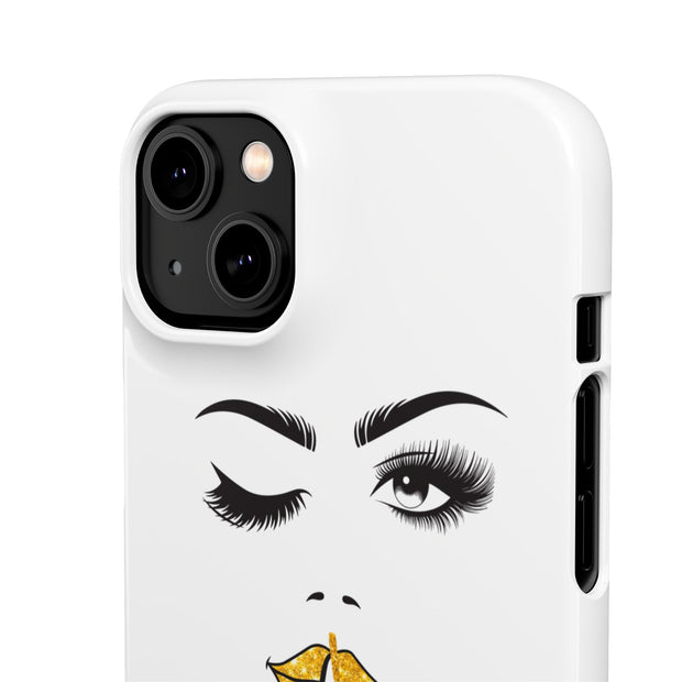 Serene Bombshell Phone Case, Chic Snap Case, Stylish Phone Cover