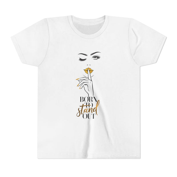 Born To Stand Out Youth Tee, Stylish Graphic Young Adult Shirt
