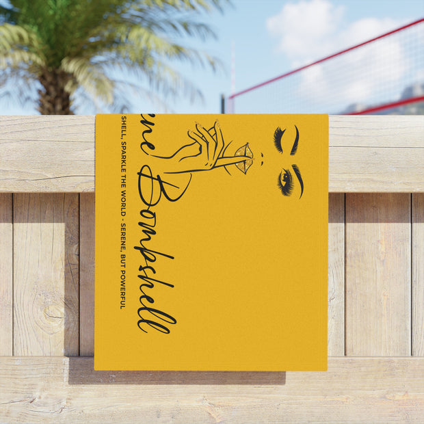 Serene Bombshell Chic Whisper Beach Towels | Summer Vibes