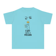 Cutie with a Mission Stylish Youth Tee - Graphic T-Shirt for Trendy Kids