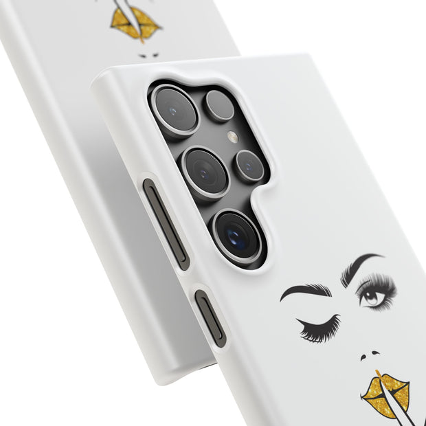 Serene Bombshell Phone Case, Chic Snap Case, Stylish Phone Cover