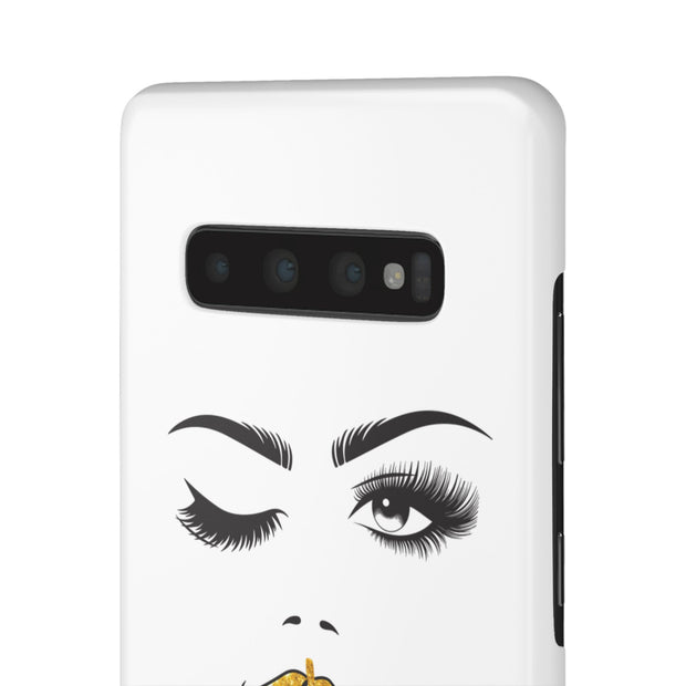 Serene Bombshell Phone Case, Chic Snap Case, Stylish Phone Cover