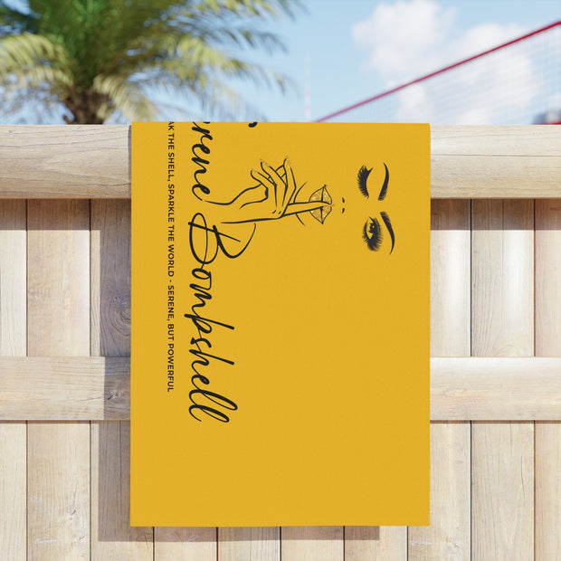 Serene Bombshell Chic Whisper Beach Towels | Summer Vibes