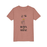 Born to Shine Youth Tee, Stylish Graphic Young Adult Shirt