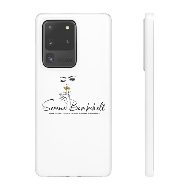 Serene Bombshell Phone Case, Chic Snap Case, Stylish Phone Cover