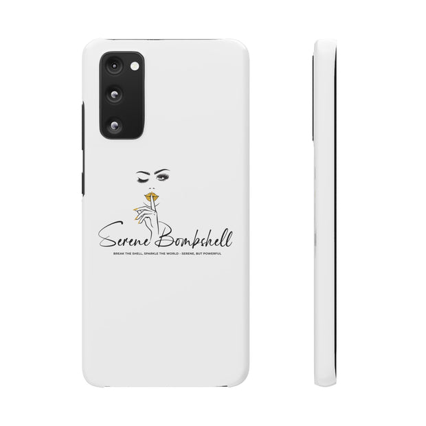 Serene Bombshell Phone Case, Chic Snap Case, Stylish Phone Cover