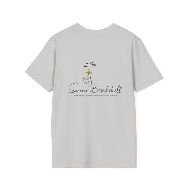 Serene Bombshell Chic Statement T-Shirt - "I can. I will. Watch Me" Graphic Tee