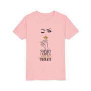 Smart Girls Shine Bright Youth Tee, Stylish Graphic Young Adult Shirt