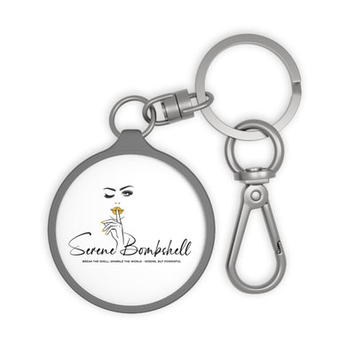 Serene Bombshell Chic Keyring Tag with Stylish Design, Ideal Gift for Fashion Lovers
