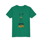 Small But Mighty Youth Tee, Stylish Graphic Young Adult Shirt