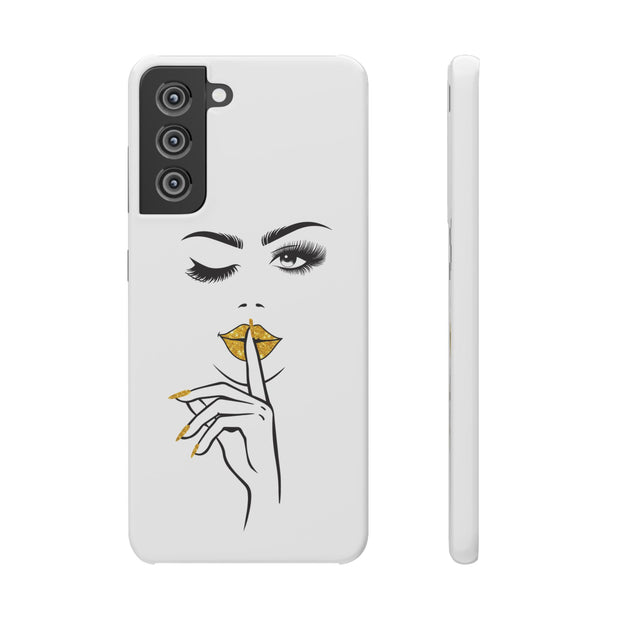 Serene Bombshell Phone Case, Chic Snap Case, Stylish Phone Cover