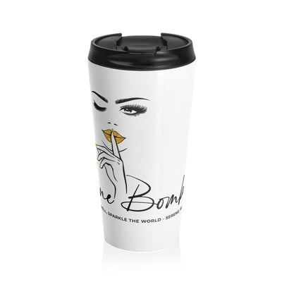 Serene Bombshell Chic Stainless Steel Travel Mug with Elegant Design
