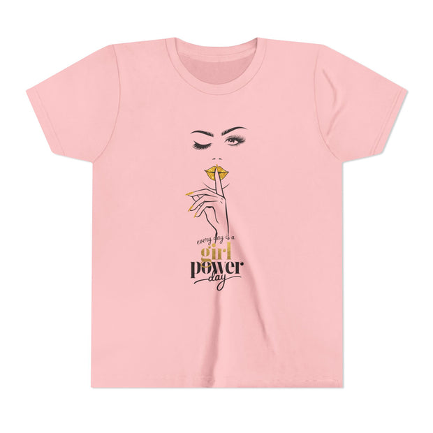 Every Day is a Girl Power Day Youth Tee, Stylish Graphic Young Adult Shirt