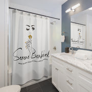 Serene Bombshell Shower Curtains