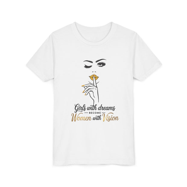 Girls with Dreams Youth Tee, Stylish Graphic Young Adult Shirt