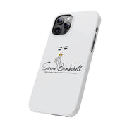 Serene Bombshell Slim Phone Cases with Stylish Illustration