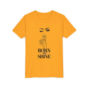 Born to Shine Youth Tee, Stylish Graphic Young Adult Shirt