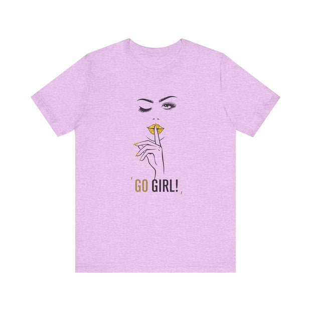 Serene Bombshell Empowering Graphic Tee "Go Girl" for Confident Women