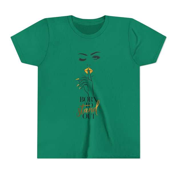 Born To Stand Out Youth Tee, Stylish Graphic Young Adult Shirt