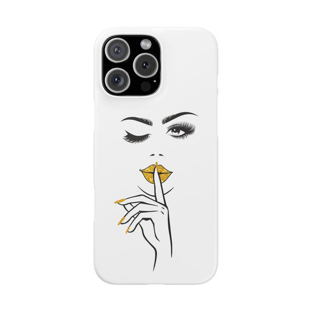 Serene Bombshell Phone Case, Chic Snap Case, Stylish Phone Cover