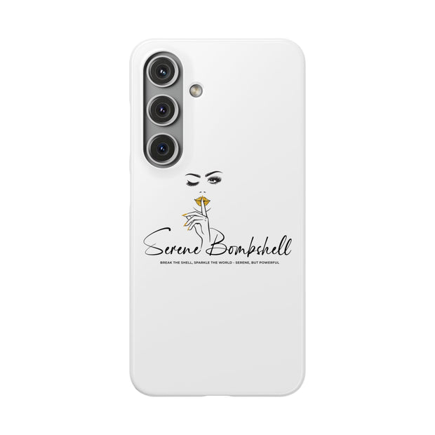 Serene Bombshell Phone Case, Chic Snap Case, Stylish Phone Cover