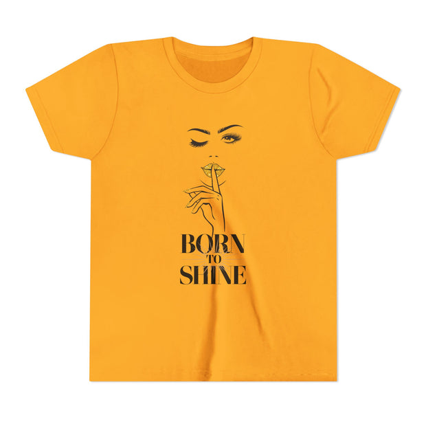 Born to Shine Youth Tee, Stylish Graphic Young Adult Shirt
