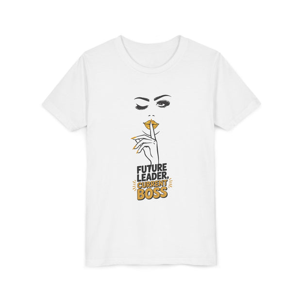 Future Leader, Current Boss Youth Tee, Stylish Graphic Young Adult Shirt