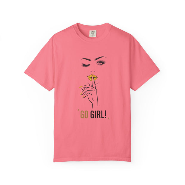 Serene Bombshell Inspirational T-shirt - 'GO GIRL!' Graphic Tee, Women's Empowerment
