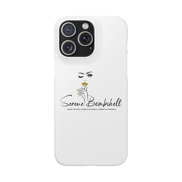 Serene Bombshell Phone Case, Chic Snap Case, Stylish Phone Cover