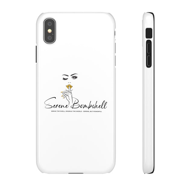 Serene Bombshell Phone Case, Chic Snap Case, Stylish Phone Cover