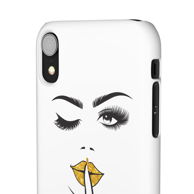 Serene Bombshell Phone Case, Chic Snap Case, Stylish Phone Cover