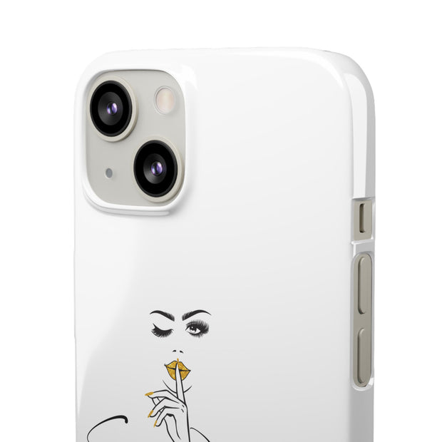 Serene Bombshell Phone Case, Chic Snap Case, Stylish Phone Cover