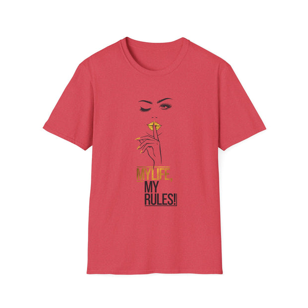 Serene Bombshell Chic Statement T-Shirt - My Life, My Rules! Graphic Tee