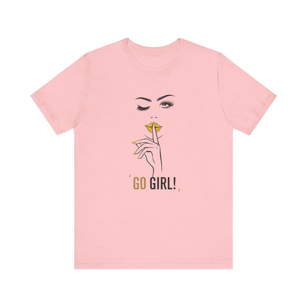Serene Bombshell Empowering Graphic Tee "Go Girl" for Confident Women