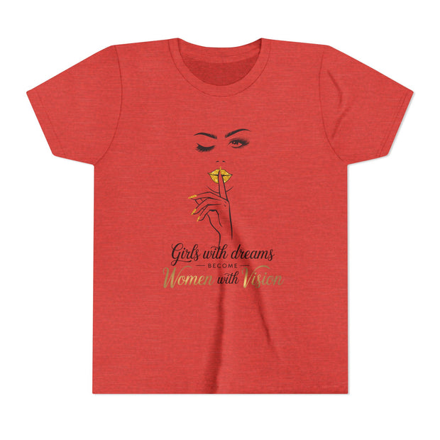 Girls with Dreams Youth Tee, Stylish Graphic Young Adult Shirt