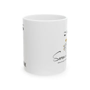 Serene BombShell "I can. I will, Watch me" Ceramic Coffee Mug, Unique Gift for Coffee Lovers, Tea Drinkers