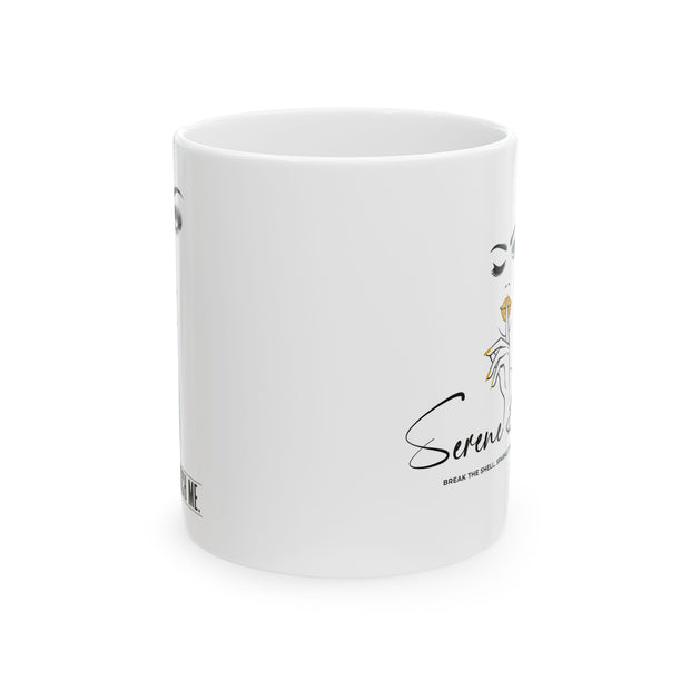 Serene BombShell "I can. I will, Watch me" Ceramic Coffee Mug, Unique Gift for Coffee Lovers, Tea Drinkers