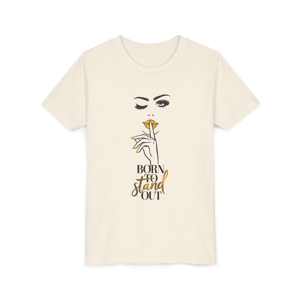 Born To Stand Out Youth Tee, Stylish Graphic Young Adult Shirt