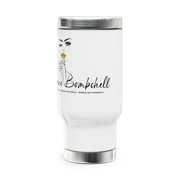 Serene Bombshell Stylish Stainless Steel Travel Mug, Coffee Tumbler
